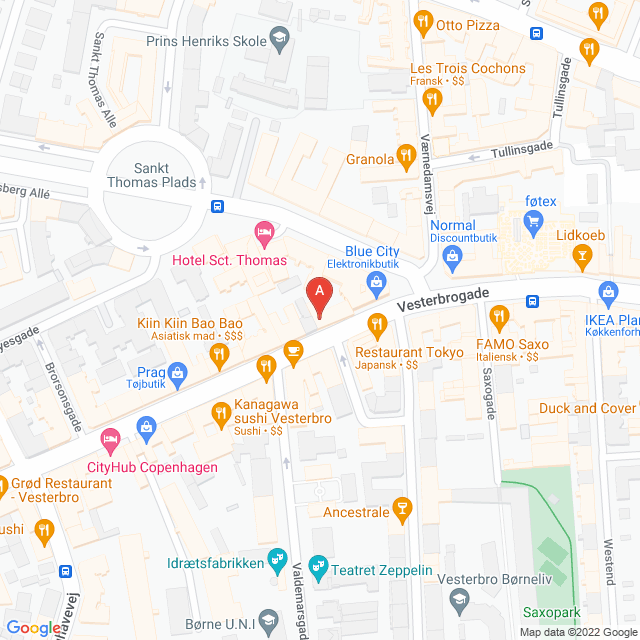Genbrugsbutikker i København V