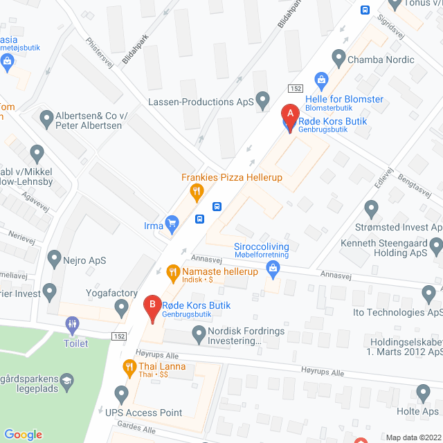 Genbrugsbutikker i Hellerup