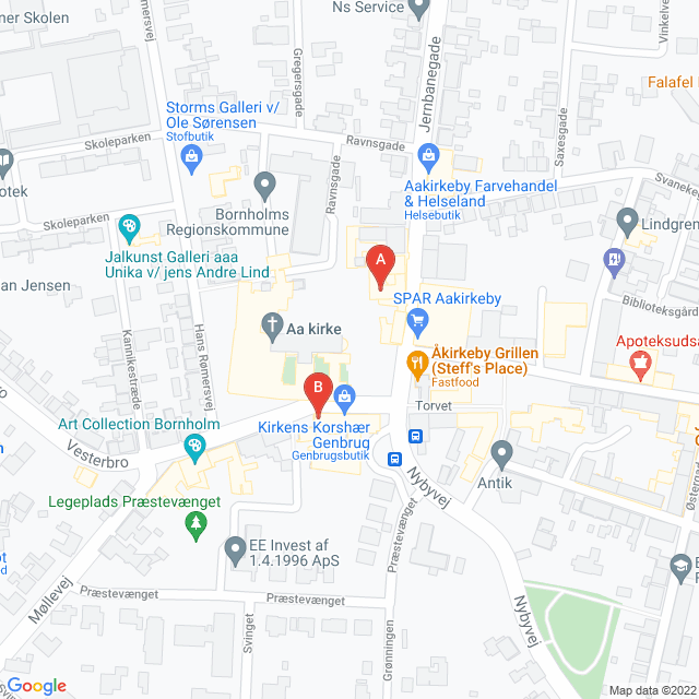 Genbrugsbutikker i Aakirkeby