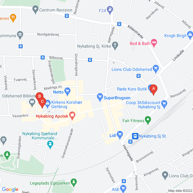 Genbrugsbutikker i Nykøbing Sj