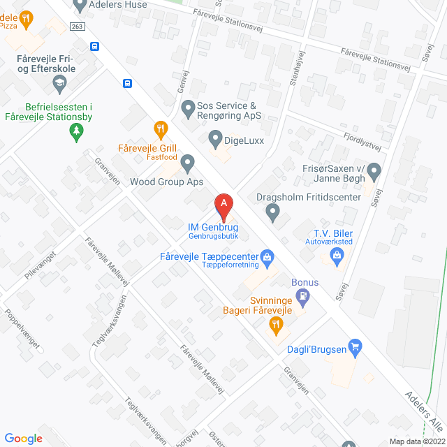 Genbrugsbutikker i Fårevejle