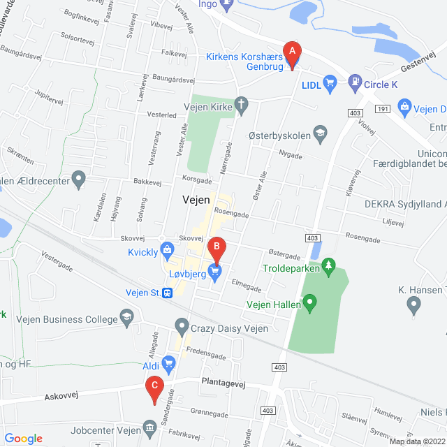 Genbrugsbutikker i Vejen