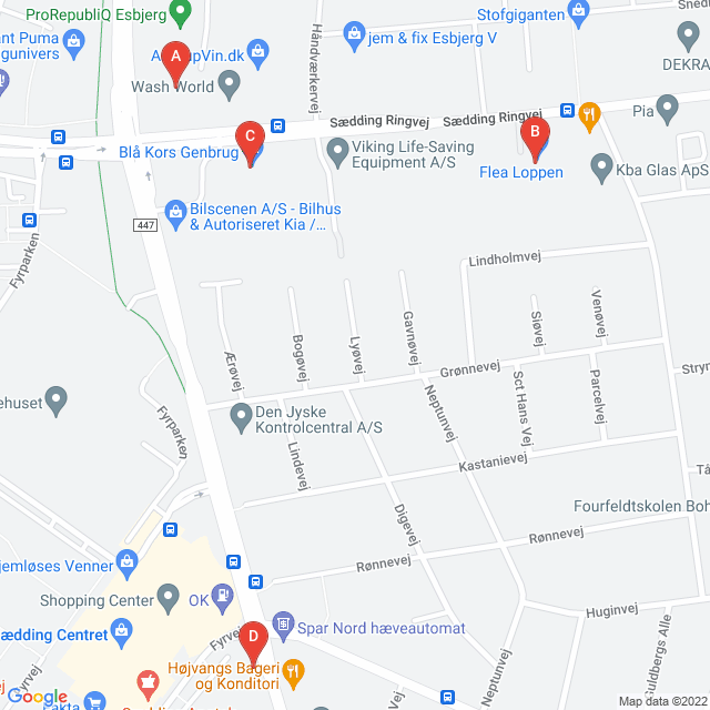 Genbrugsbutikker i Esbjerg V