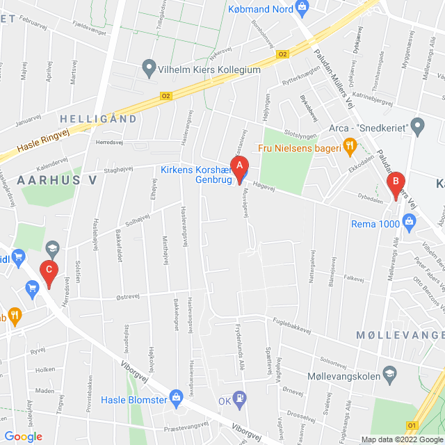 Genbrugsbutikker i Aarhus V