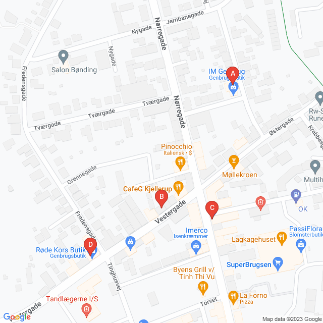 Genbrugsbutikker i Kjellerup