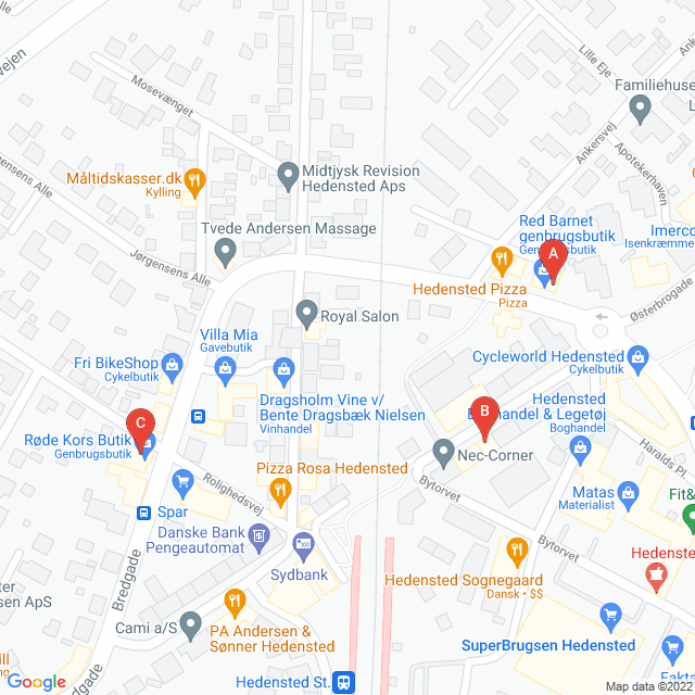 Genbrugsbutikker i Hedensted