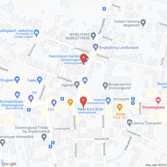 Genbrugsbutikker i Dronninglund